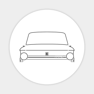 NSU Prinz 4 classic car black outline graphic Magnet